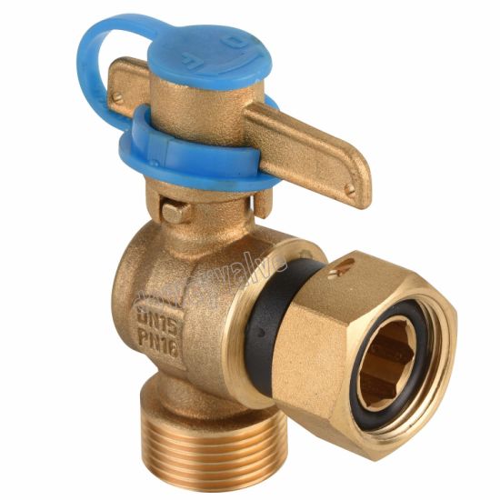 Brass Angle Type Anti-Theft Water Meter Ball Valve （DW-LB014）