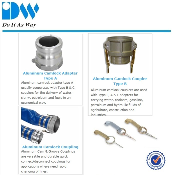 High Quality Aluminium Camlock Coupling (A/B/C/D/E/F/DC/DP)