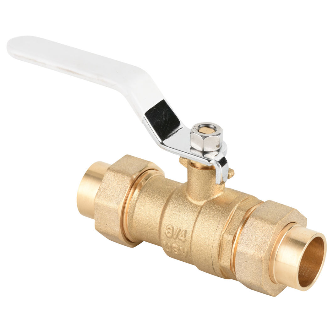 Forged Brass Medical Shut off Valve with Union Solder