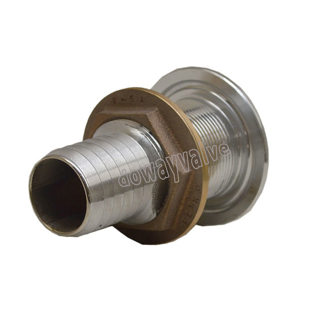 Bronze Thru Hull Fitting with Locknut