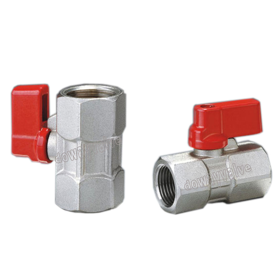 Forged Brass Mini Ball Valve Nickle Palted