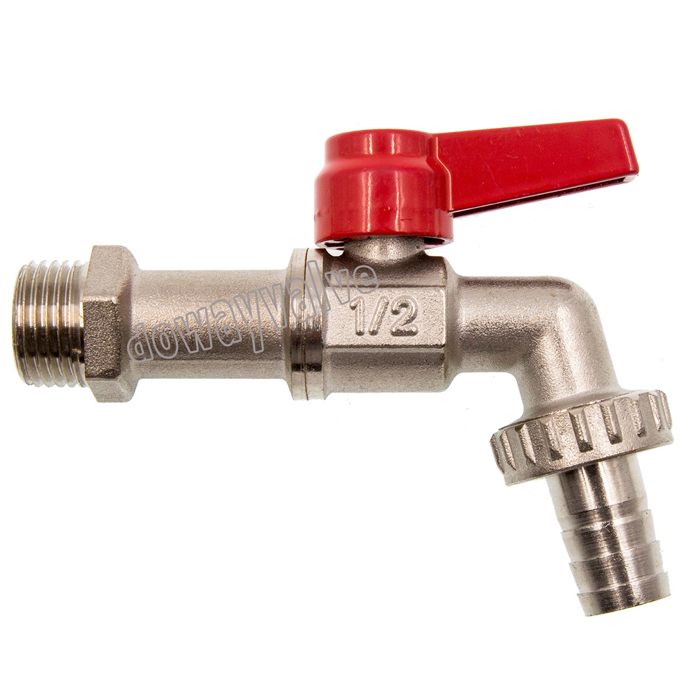 Zinc Alloy Handle Pn16 Design Brass Sand Polished Bibcock