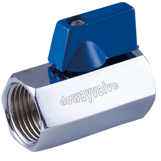 Chroming Brass Valve Mini Ball Valves with Removable Handles （DW-B376）