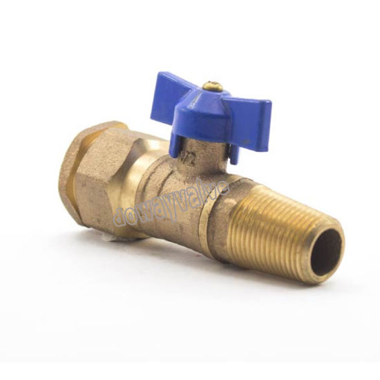 Conical Threaded Water Meter Ball Valve with PE Pipe Connection (DW-BV022)