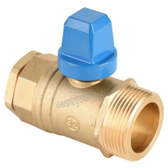 China Factory Steel Handle Cw617n Brass Connect Valve (DW-C102)