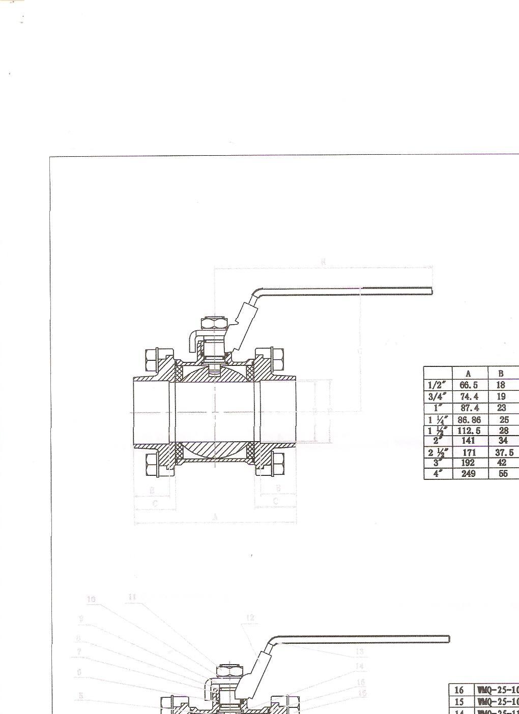 OEM Factory Wholesale 3PCS Brass Ball Valve