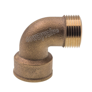 Male and Female Connected Bronze Reducer Casting Elbow （DW-BF023）