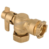 OEM Factory Angle Type Brass Lockable Anti Theft Ball Valve (DW-LB008)