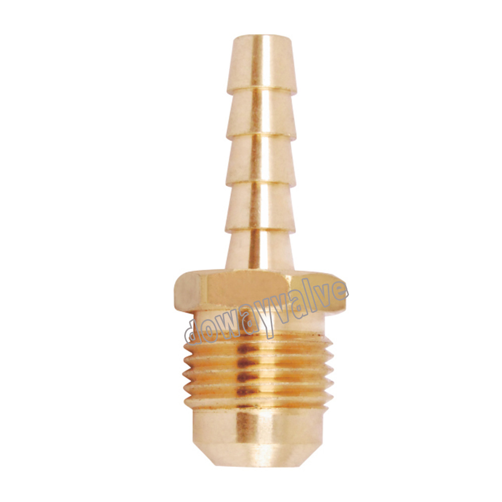 Brass Straight Coupler with Hose Barb