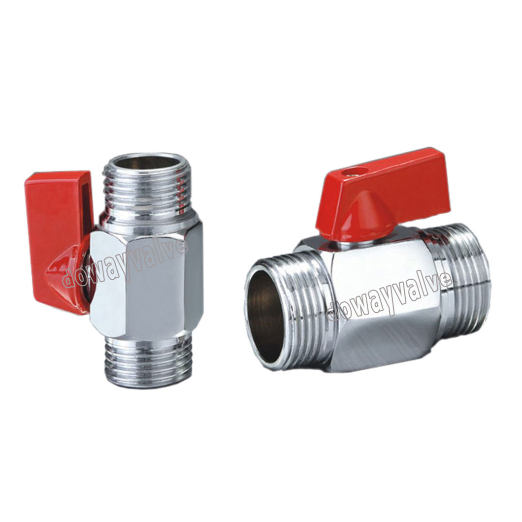 Forged Brass Mini Ball Valve Nickle Palted