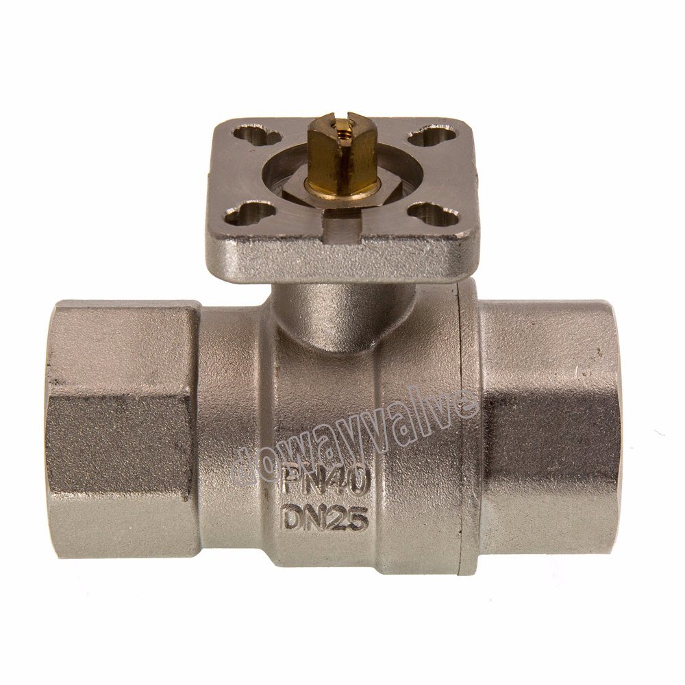 China Factory Custom Pn20 Three Way Mouting Pad Ball Valve
