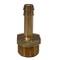 Polished Brass Straight Hose Coupling