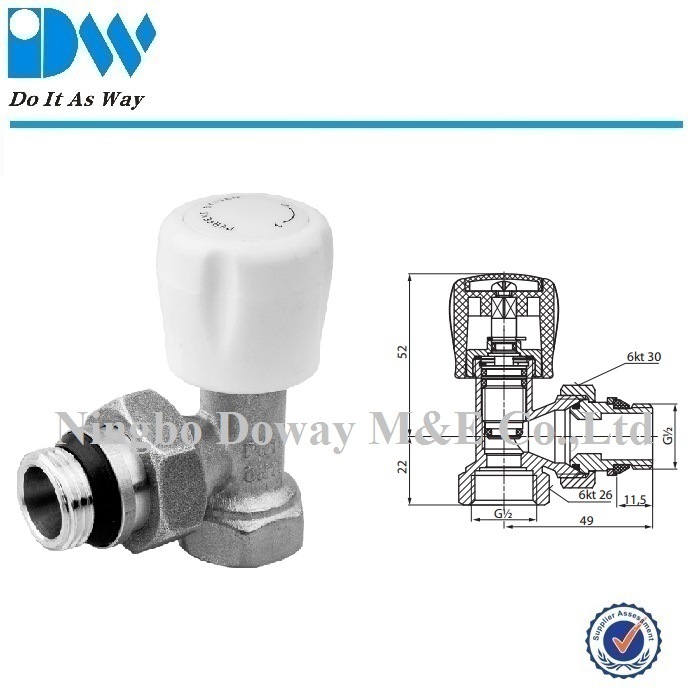 Angle Radiator Valves with ABS Handle