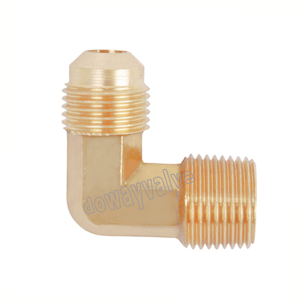 SAE J512 Brass Flare Fitting 90 Elbow