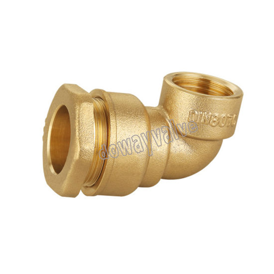 Equal Tee Brass Compression Fittings for PE Pipe