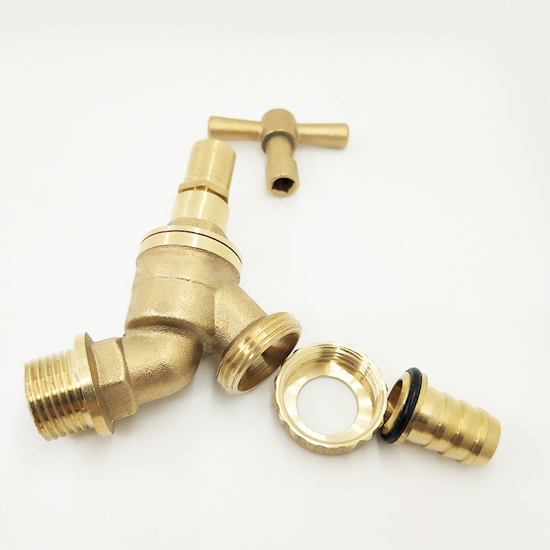 China Factory Custom High Quality Brass Lockshield Hose Tap