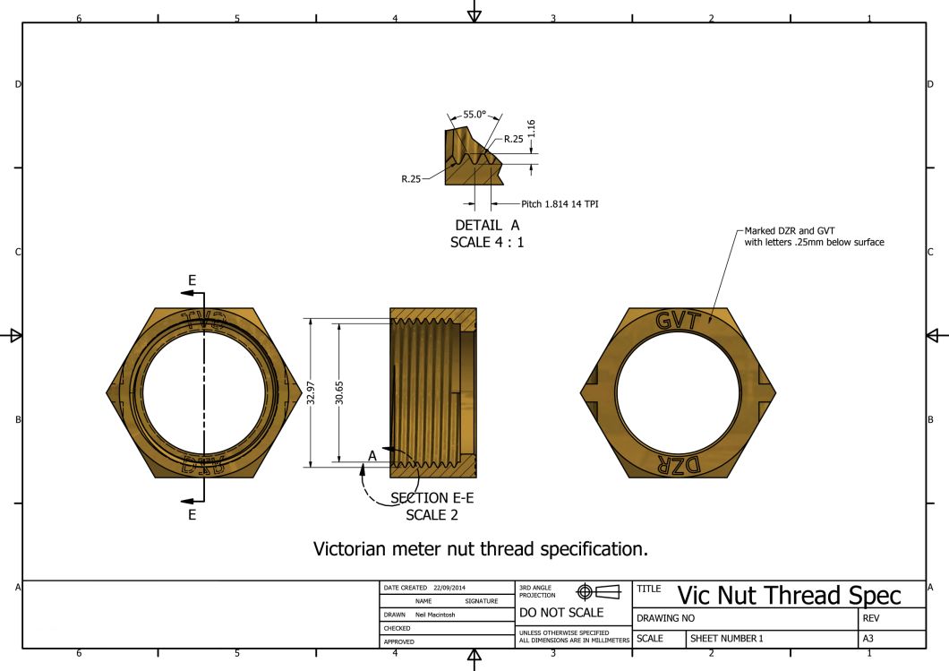 China Supplier Customized Dzr Brass Water Meter Fitting with Nut