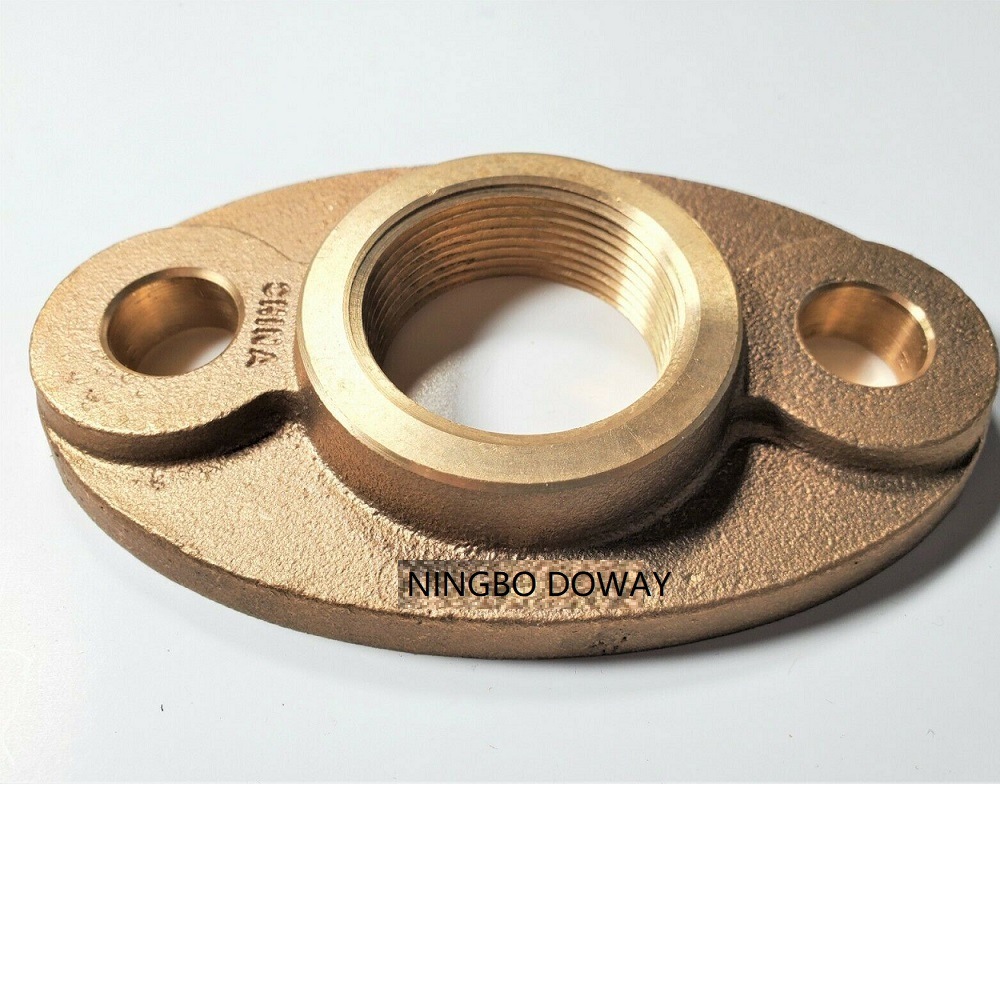 China Factory Custom Bronze Oval Sweat End Flanges Fittings
