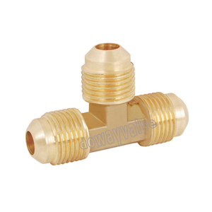 Brass Flare Fitting Tee for Tubes