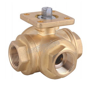 3way Ball Valve with Mounting Pad ISO5211 (DW-B301)