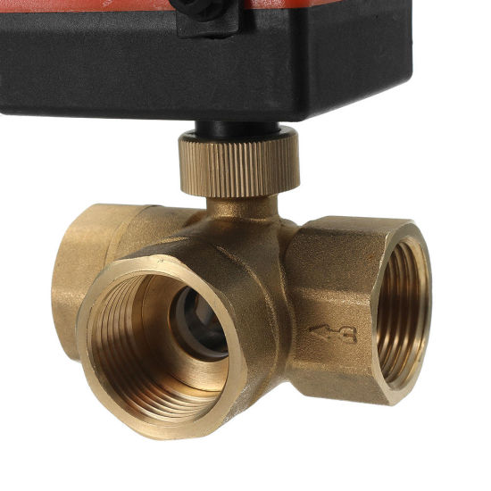 Motorized Electric Full Port Brass 3 Way Ball Valve (DW-EB001)
