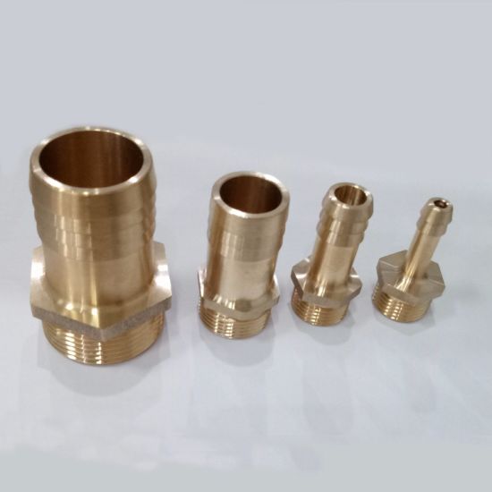 Polished Brass Straight Hose Coupling