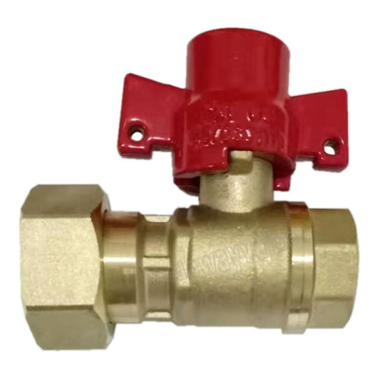 Forged Brass Water Meter Ball Valve with Key （DW-LB076）
