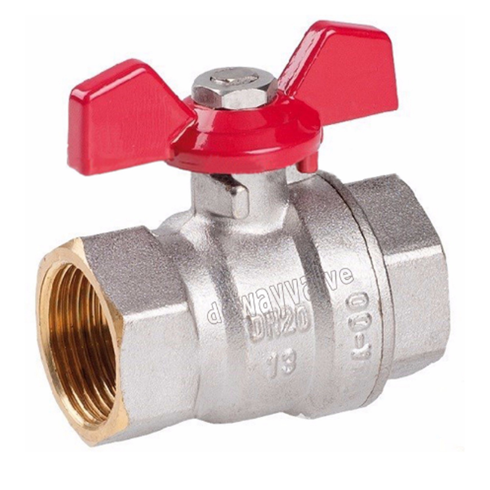 Brass Ball Valve with Butterfly Handle