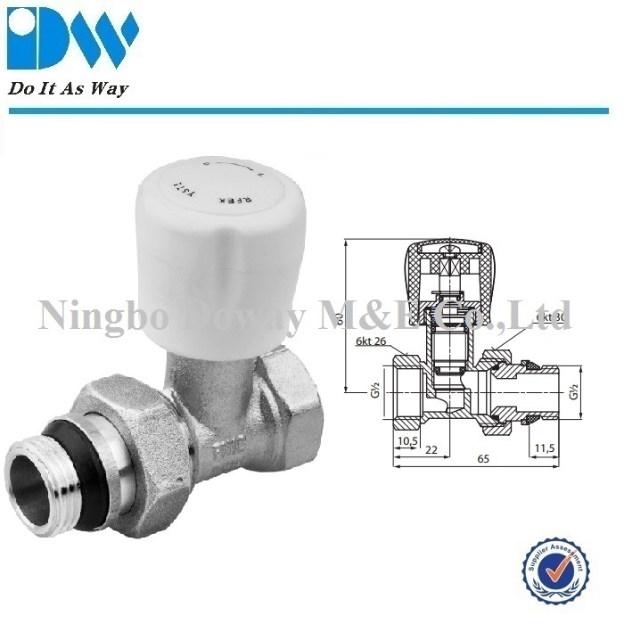 High Quality Brass Radiator Valves with Rubber Seals