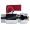 Forged Brass Mini Ball Valve Nickle Palted (DW-B377)