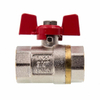 1 Inch Butterfly Handle Chroming Brass Ball Valve (DW-B228)